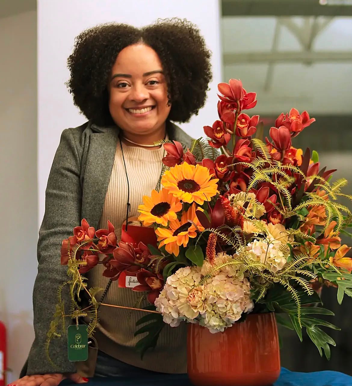 Juliana Correia, fundadora da Celebrar Flores